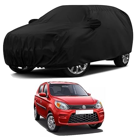 Image of Car Cover for Maruti Suzuki Alto 800, Black, Protective Body Cover