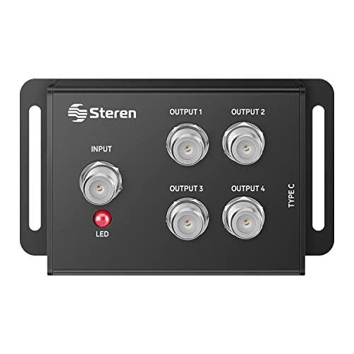 Accesorios De Tv Y Video, Home Improvement Steren BOS-700 Booster para Antena de 4 Salidas C/U, 3Db