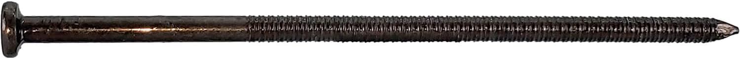 Jake Sales 5" Tempered Hard Steel - Ring Shank Pole Barn Nails. 40D - 5 Pounds ~ 140 Nails. Used for load-bearing, wood framed, pole barn structures.