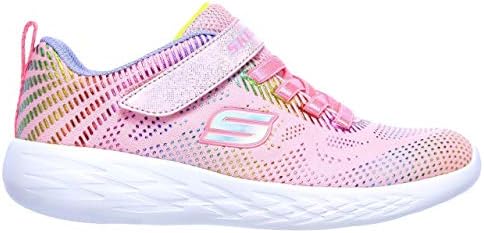 Skechers Kids Girl's GO Run 600-SHIMMER Speeder Sneaker, Light Pink/Multi, 12 Medium US Little Kid | Image 1