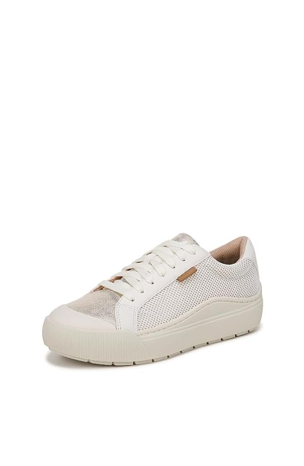Dr. Scholl's Women's Time Off Sneaker, Off White/Gold Smooth, 9 by Dr.Scholl's SHOES - Used condition - CA$133.64
