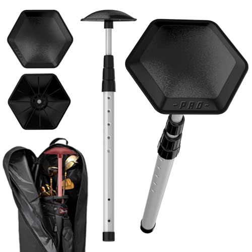 Mevfiya Golf Travel Bag Support Pole Aluminium Golf Travel Bag Pole 52In to Protect Golf Clubs from Impacts,Retractable Shaft Fit Golf Bag (Black)