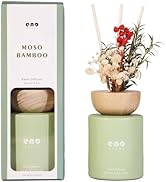 SoxComfy Reed Diffuser Set with Really Dried Flowers, 5.1 oz Essential Oils Scented Diffuser with...