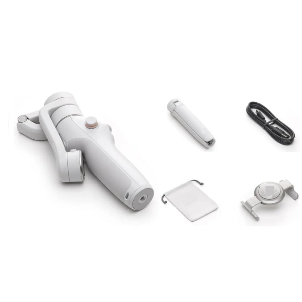 Estabilizador de 3 Ejes para teléfono dji Osmo Mobile 6, estabilizador Vlogs portátil y Plegable, Color Gris Platino