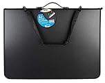 A2 Deluxe Ring Binder Artist Portfolio Black Presentation Carry Case Premium Folder & Strap