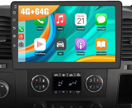 Radio auto doble din con pantalla táctil de 10 pulgadas