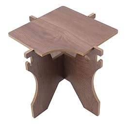 NDNCZDHC Folding Stool, Outdoor Camping Bucket Rack, Portable Camping Picnic Shelf, MDF Folding Storage Rack for Outdoor Travel Hiking BBQ Picnic