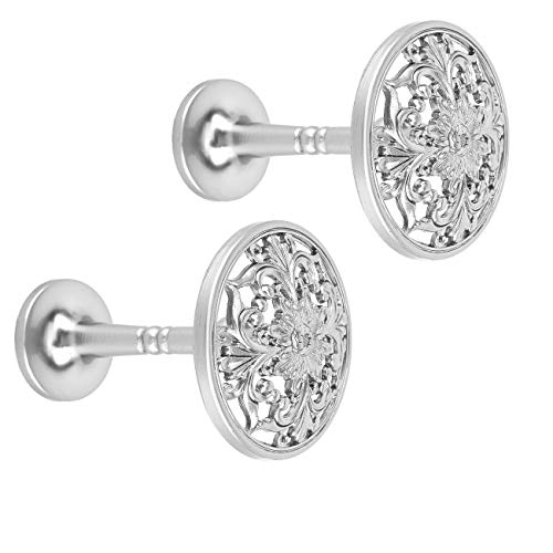 Lewondr Vorhang Raffhalter, 2 Stück Gardinenhaken Wand Vorhänge Haken,...
