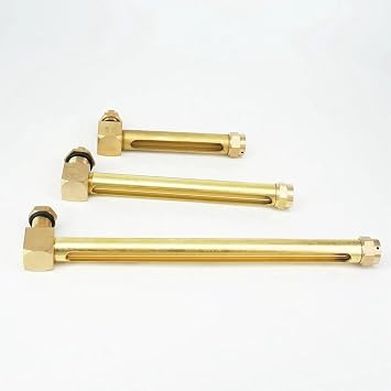 1PC Oil Liquid Level, 1/4" 3/8" 1/2" BSP M12 M14 Brass Oil Liquid Level Indicator Sight Glass Gauge Lathes80mm,M16x1.5mm