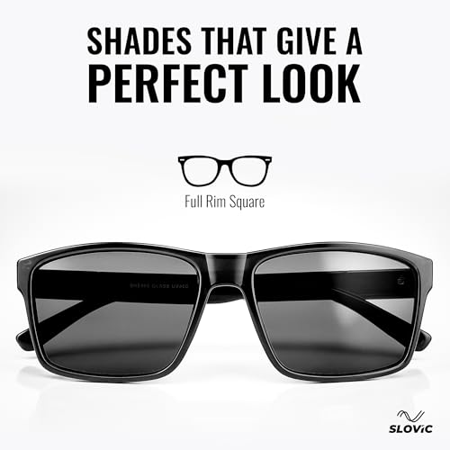 Image of SLOVIC Sunglasses for Men Stylist | UV Protection Goggles for Man | Lightweight & Durable Polycarbonate Material | Unisex Gift for Man & Women | Mens Fashion Sunglasses