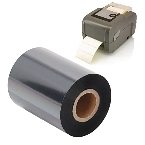 Label Ribbon, Black Thermal Transfer Ribbon Resin, Thermal Transfer Ribbon Compatible for TSC, for Argox, for, for 110mm*300m, Impact Printer Ribbons (80mm*300m) - Image 3