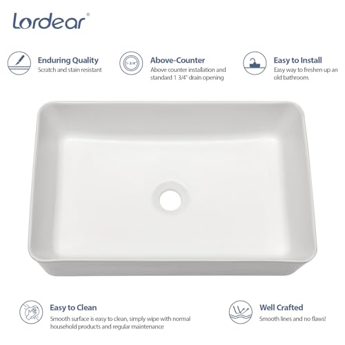 image for Lordear Vessel Sink Rectangle 21