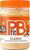 PBfit (PBフィット) 自然食品ピーナッツバターパウダー 15オンス ローストして潰した自然のピーナツから作られたピーナツバターパウダー 低脂肪 高タンパク質 天然成分