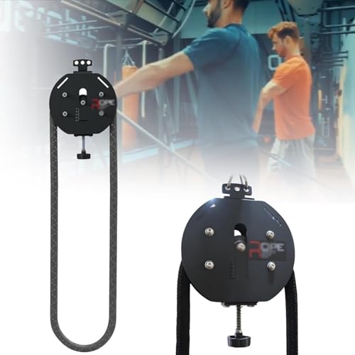 Adjustable Resistance Rope Trainer with Cable Pulley System for Upper Limb Fitness, Muscle Endurance, and Home Pull Exercises