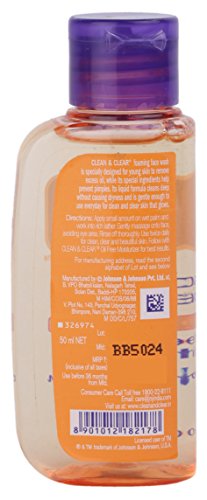 Clean & Clear Face Wash - Foaming, 50ml - Image 3