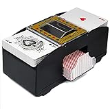 自動ポーカーカードシャッフラー、1-2デッキポーカーシャッフルカードシャフラー機、クラシックポーカーカードゲーム用バッテリー式電気シャフラー