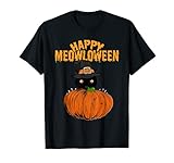 Photo Gallery felice meow-loween divertente gatto nero con cappello da strega halloween maglietta Photo Gallery felice meow-loween divertente gatto nero con cappello da strega halloween maglietta