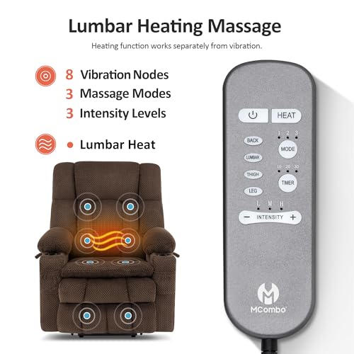 Image of MCombo Large Dual Motor Power Lift Recliner Chair for Elderly 7896