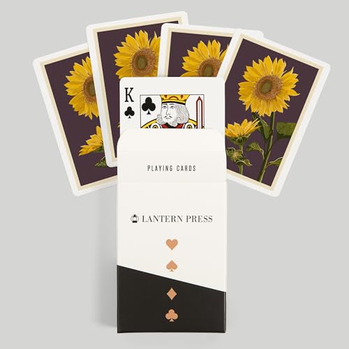Naipes Sunflowers, Letterpress, 52 Cartas Póker miniatura 6