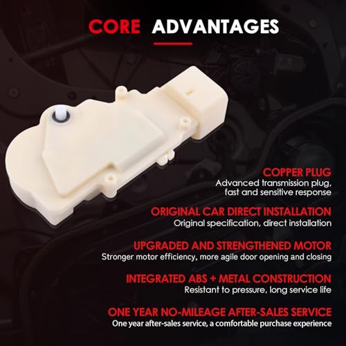 Image of CCIYU Door Lock Actuator Rear Right Side Compatible for Scion xB 2004-2006,for Toyota Echo 2000-2005 Door Latch Lock Actuators Rear Passenger Replaces DLA199 8D1046
