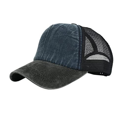 Gorras,de béisbol de tamaño Ajustable para Entrenamientos de y Actividades al Todas Las Estaciones Negra Ajustable (Navy, One Size).
