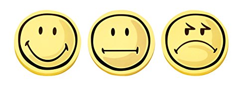 Franken Moderationskarte Wertungssymbol Kommunikationskarte Smilie Positiv, Yellow/black - Image 2