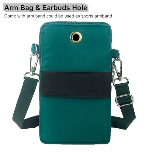 Image of JANKS Small Crossbody Bag for Women - Mini Phone Purses with Crossbody Strap and Wallet - Nylon Arm Bag