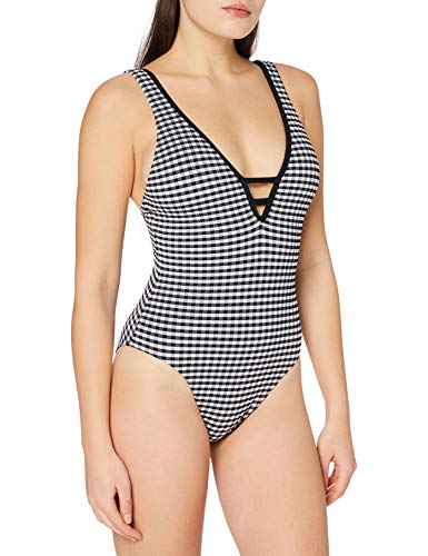 Seafolly Deep V Malliot Costume Intero, Nero, 42