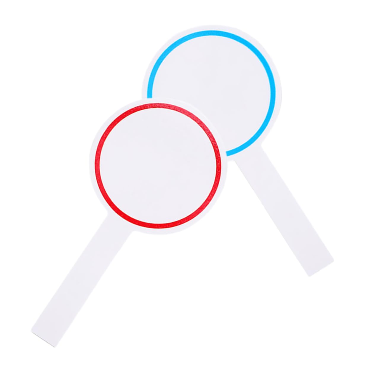 Angoily 2pcs Handheld Whiteboard Scoreboard for Games Dry Erase Paddles Soft Foam Portable Dry Erase Board for Sports Events