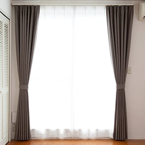 �yAmazon.co.jp����z�J�[�e����������ꋉ�Ռ��h���ے��`��L���J�[�e�����n �O���[�x�[�W���� ��100cm×��110cm 2���g �ߓd�΍� �ۉ� �f�M �h�� 1���Ռ� �`��L�� �􂦂� �V���v�� �ȃG�l �A�W���X�^�[�t�b�N�t��