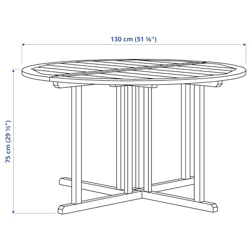 Table d'extérieur NÄMMARÖ ProTuning de 130 cm de long en bois marron