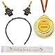 3Pcs Rentner Geschenk Mann Rentner Schärpe Haarreif Medaille Renteneintritt Ruhestand Geschenk Mann Rente Ruhestand Deko 2025 Ruhestandsgeschenk zum Ruhestand für Mann Abschiedsgeschenk Kollegen