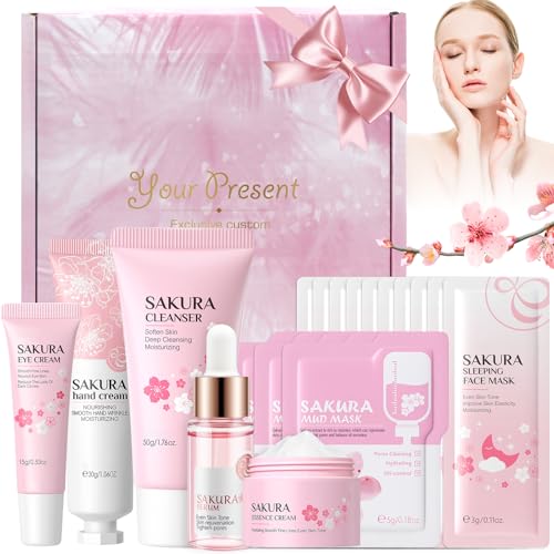 HASAIKA® Cuidado De La Piel Mujer Kit, Kit hidratante para el Cuidado de la Piel, Set de Regalo para el Cuidado de la Piel, Con Efecto Hidratante Set de Cuidado Facial, 20 unidades