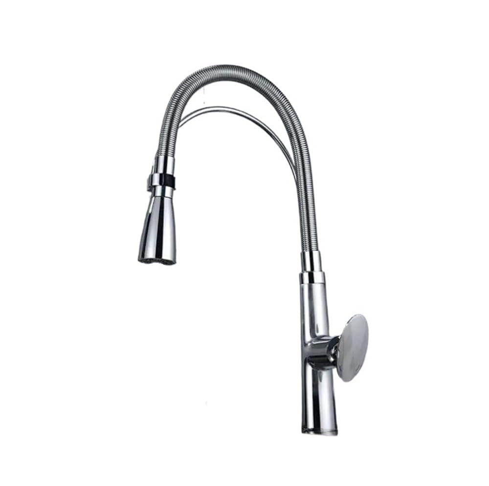 Blyqxs Chrome Kitchen Faucet Nordic Frosted Kitchen Faucet European Black Lacquered/ Basin Faucet Hot And Cold Sink Mixer Tap Xt-244(Chrome)
