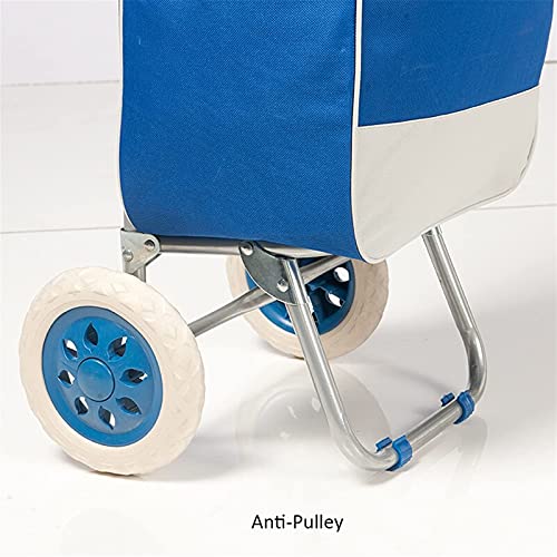 Einkaufswagen, zusammenklappbar, Einkaufswagen, Lebensmittelwagen, mit Rädern, robuster Einkaufstrolley für… – Bild 5