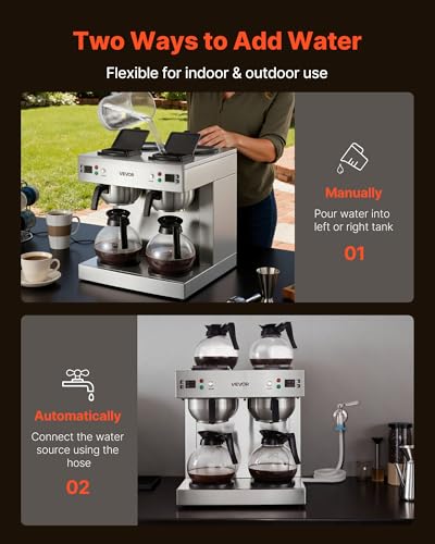 VEVOR 24-Cup Dual-Head Brewer