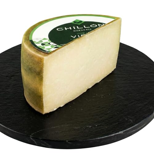 Queso de Oveja Viejo Chillón – Leche Cruda, Elaborado en Toro (Zamora) – Sabor Intenso y Tradicional | Queso curado viejo, tabla gourmet, regalo gastronómico (1/2 Pieza (1,5 kg))