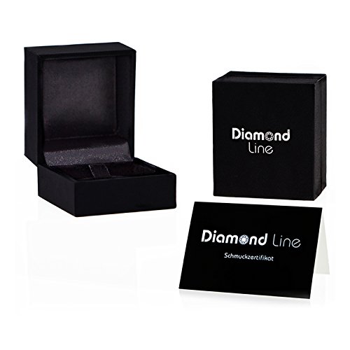 Diamond Line Damen - Ring 375er Gold 8 Diamanten ca. 0,10 ct gelbgold/weißgold