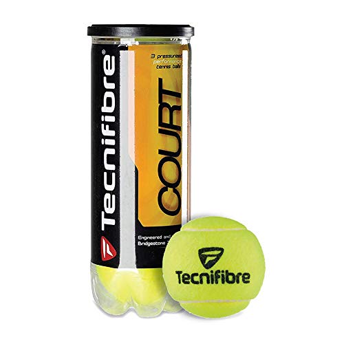 Tecnifibre Court - Hard Court Tennis Ball Cans in Multi-Packs, 3 Balls Per Can (8 Cans)