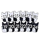 LVL10 Sports Pinnies - Reversible & Numbered Practice Pennies for Sports Teams - Adults & Kids (1...