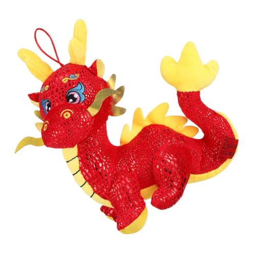 PartyKindom Muñeca Mascota Peluche Animales seño Infantil Juguetes muñecas muñecos Feos de año Nuevo Lunar dragón de Peluche de Juguete dragón Chino del año Nuevo algodón