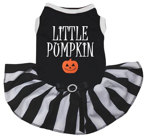 Robe pour chien Noir à rayures vêtement chiot taille XS