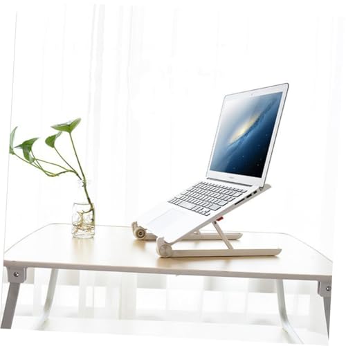 Soporte portátil plegable para laptop Toddmomy blanco miniatura 2