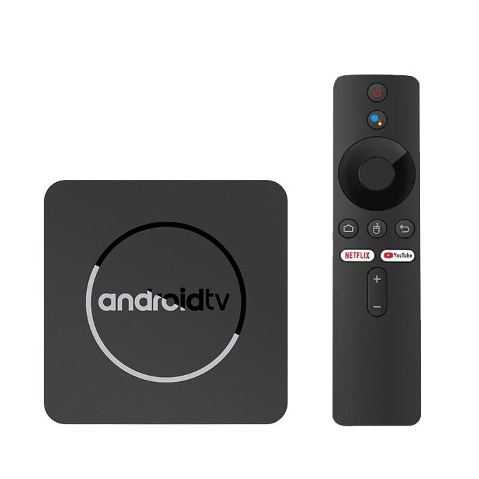 Android14 TV Box with Voice Remote - Allwinner Quad-Core 8K Full HD Dual WiFi & Bluetooth Smart TV Box Streaming Media Players