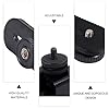 CATIEBYE Camera Stand Bracket Phone Holder Aluminium Alloy Multi-functional Angle-adjustable Phone Pedestal Stylish Black in Fixed Position for Desktop Use for Live Streaming #5