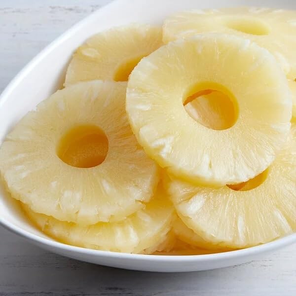#10 Can Sliced Pineapple Rings in Natural Juice - 6/Case