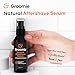 GROOMIE Natural Aftershave Serum for Bald Men - Mens Skin Care and After Shave for Head, Neck, Face & Chin - Soothing Balm to Tend Skin and Prevent Bumps and Razor Burn After Hair Removal - 1 OZ