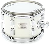 Roland V-Drums Acoustic Design Tom Pad With Full-Size Wood Shell and Dual Zones - Pearl White Finish - 10-Inch (PDA100-PW)