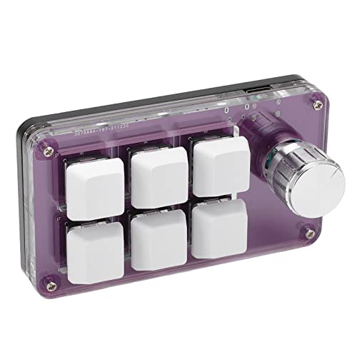 Teclado mecánico programable Miskallm3gza2oqwh tipo una mano miniatura 7