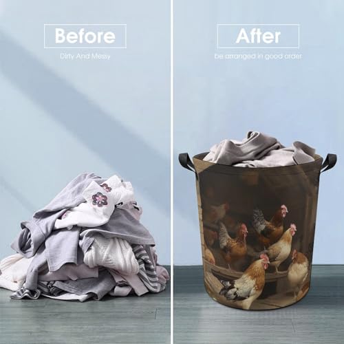 Grand panier à linge imperméable pliable et ultra résistant - 6